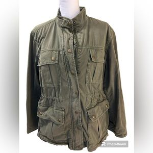 Gap medium army green utility jacket